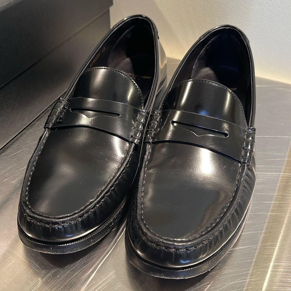 LE LOAFER PENNY SLIPPERS IN SMOOTH LEATHER